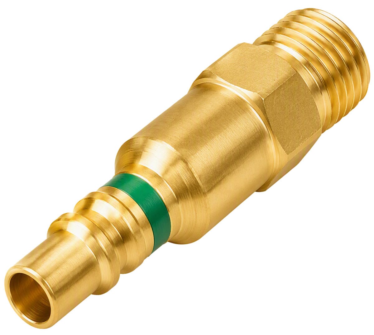 Western QDB105 Oxygen Quick Disconnect Male Plug - RH 9/16"-18 (B) Hose