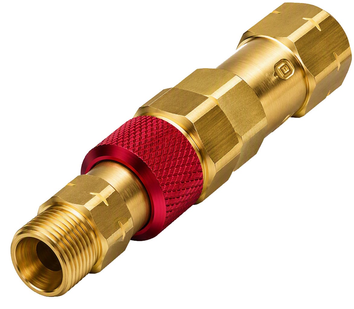 Western QDB31 Fuel Gas Quick Disconnect w/Check Valve - Regulator To Hose LH 9/16"-18 (B)