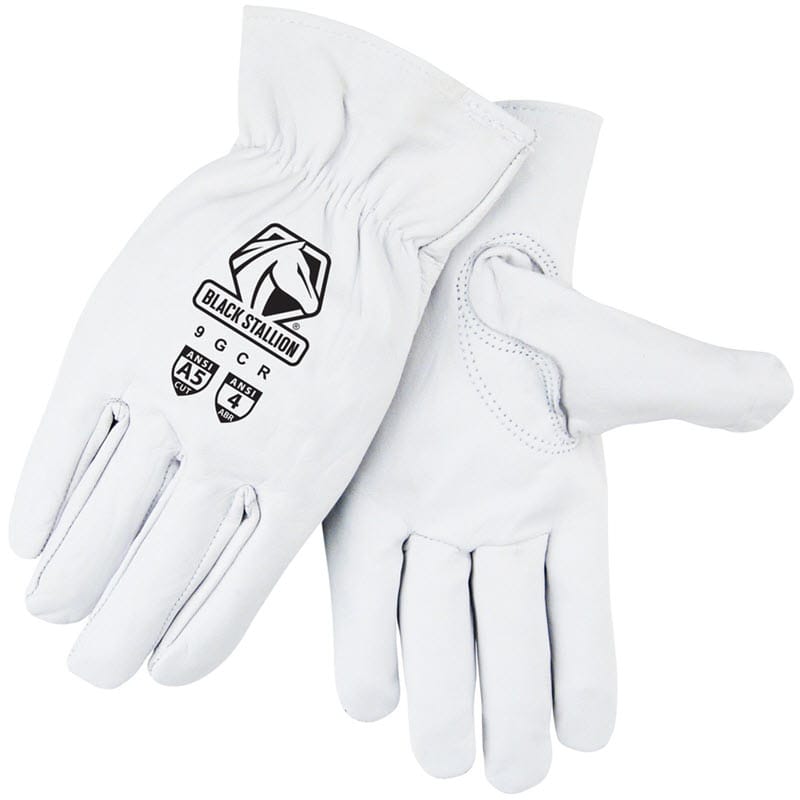 Black Stallion Gloves Black Stallion A5 Cut Resistant Grain Goatskin Drivers Gloves 9GCR