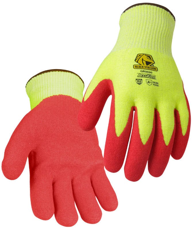Black Stallion Gloves Black Stallion AccuFlex A6 Cut Resistant Hi-Vis Gloves GR5030