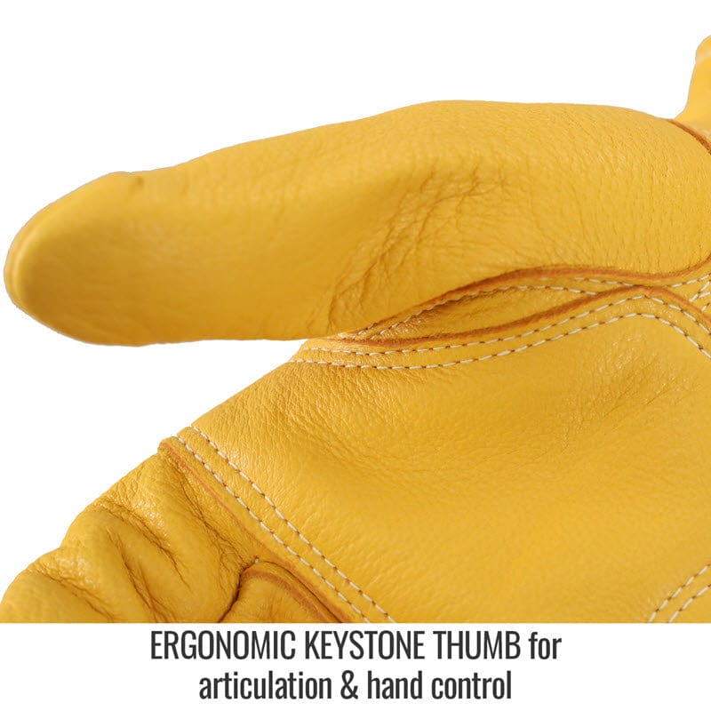 Black Stallion Gloves Black Stallion Double Palm Drivers Gloves - Grain Deerskin 18DP