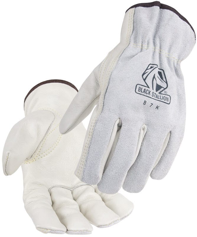 Black Stallion Gloves Black Stallion Drivers Gloves - Grain Cowhide Palm/Split Back 87K