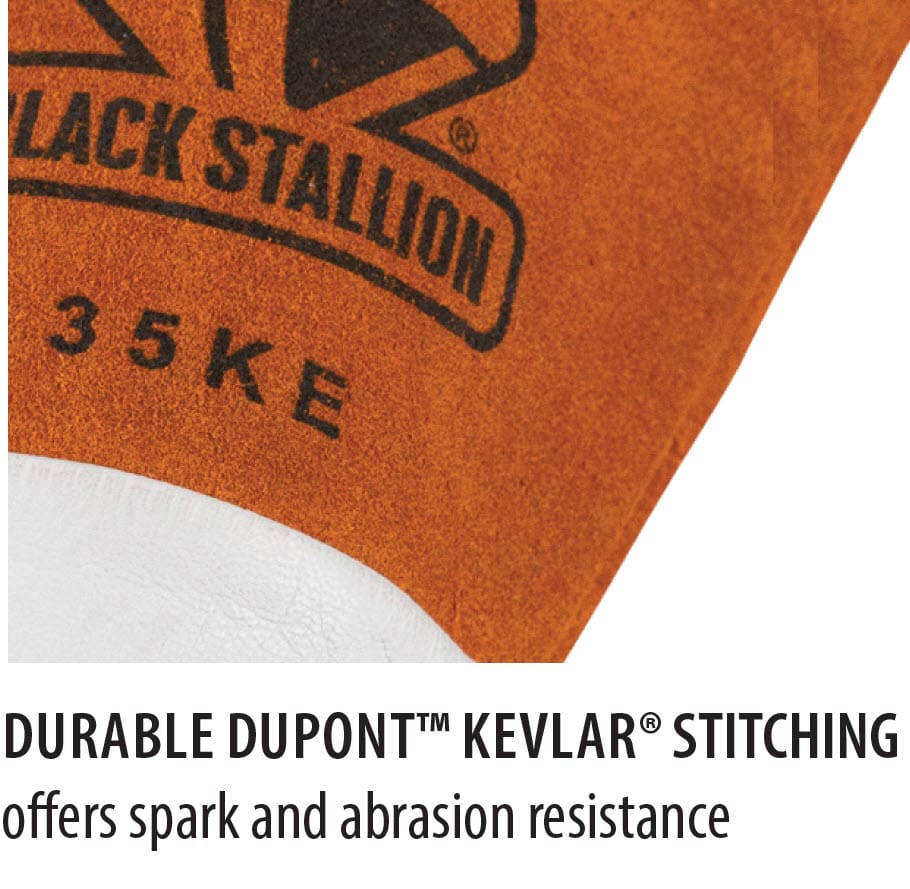 Black Stallion Gloves Black Stallion Economy Grain Kidskin TIG Welding Gloves 35KE