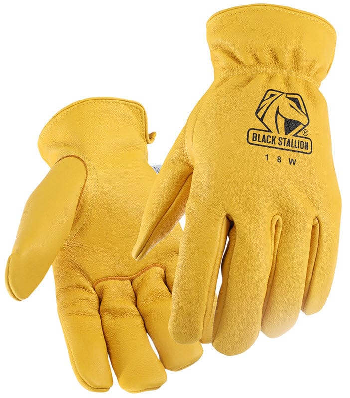 Black Stallion Gloves Black Stallion Insulated Winter Drivers Gloves - Grain Deerskin 18W