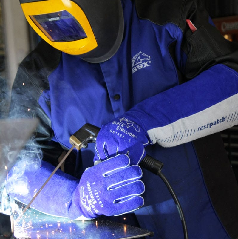 Black Stallion Gloves Black Stallion Welding Gloves - 21 Inch GS1321-BG