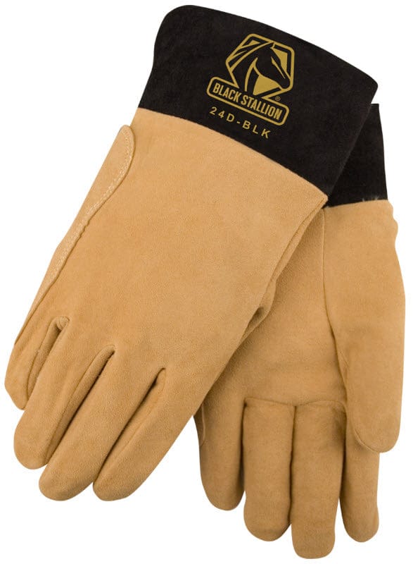 Black Stallion Gloves Black Stallion Welding Gloves - Deerskin TIG Glove 24D-BLK