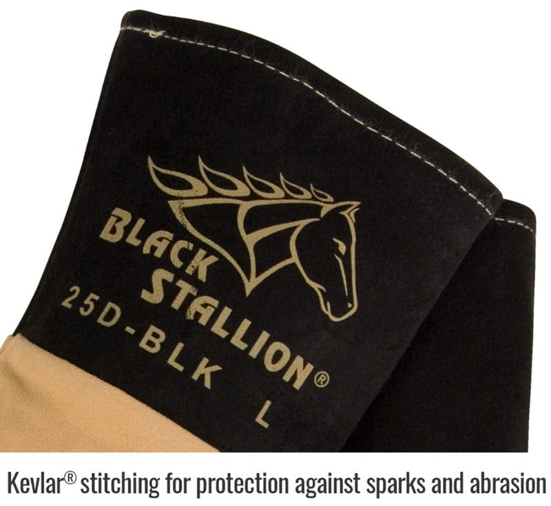 Black Stallion Gloves Black Stallion Welding Gloves - Deerskin TIG Glove 25D-BLK