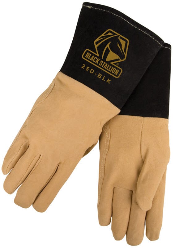 Black Stallion Gloves Black Stallion Welding Gloves - Deerskin TIG Glove 25D-BLK