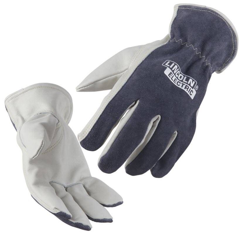 Lincoln Gloves Lincoln Traditional Grey Leather Drivers Gloves K3769