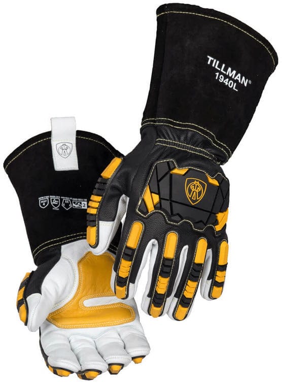 Tillman Gloves Tillman A2 Impact/A4 Cut Resistant MIG Welding & Metal Working Gloves 1940