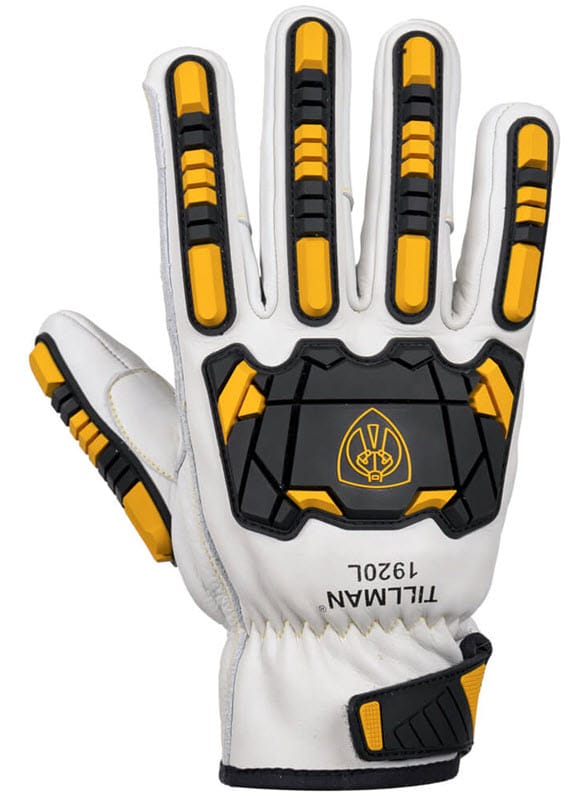Tillman Gloves Tillman Impact A6 Cut Resistant Drivers Gloves w/Wrist Straps 1920