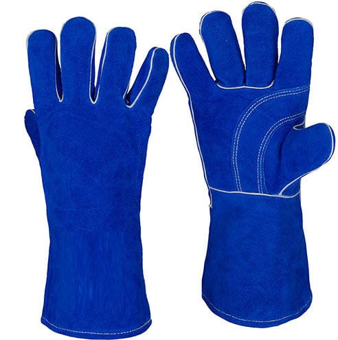Tillman Gloves L Tillman Stick Welding Gloves - Blue Cowhide Leather 1080B