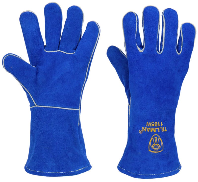 Tillman Gloves Tillman Welding Gloves - "Small Hands" Blue Cowhide 1105W