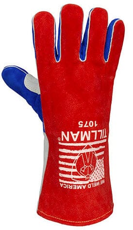 Tillman Gloves Tillman Welding Gloves - Weld America Red White & Blue Cowhide 1075