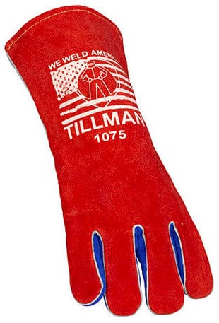 Tillman Gloves Tillman Welding Gloves - Weld America Red White & Blue Cowhide 1075