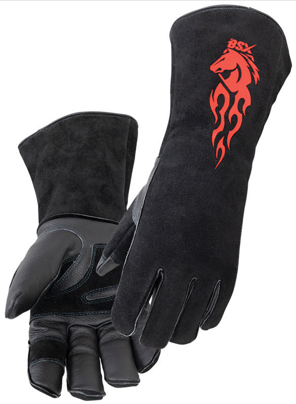 Black Stallion BSX Stick Welding Gloves - Extended Cuff GS3030-BK