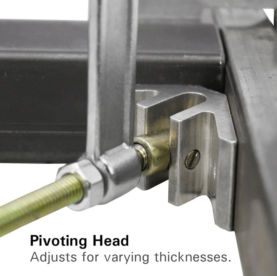 Strong Hand welding clamp with pivoting head for varying material thicknesses