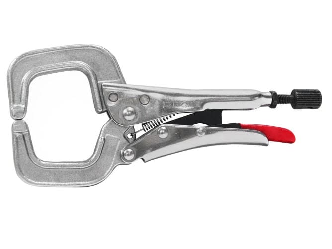 Strong Hand Locking C-Clamp w/Swivel Pads PR6S