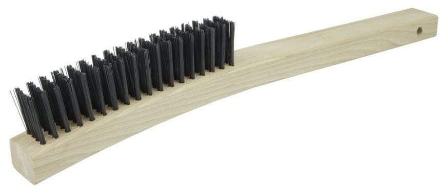 Weiler Hand Tools Weiler Scratch Brush - Curved Handle Carbon Steel 44056