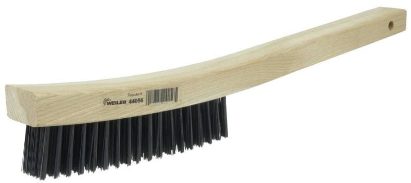Weiler Hand Tools Weiler Scratch Brush - Curved Handle Carbon Steel 44056