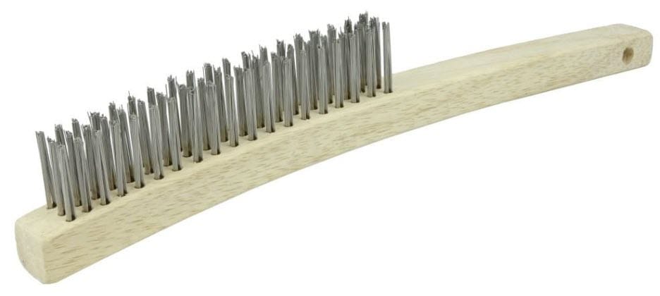 Weiler Hand Tools Weiler Scratch Brush - Curved Handle Stainless Steel 44054