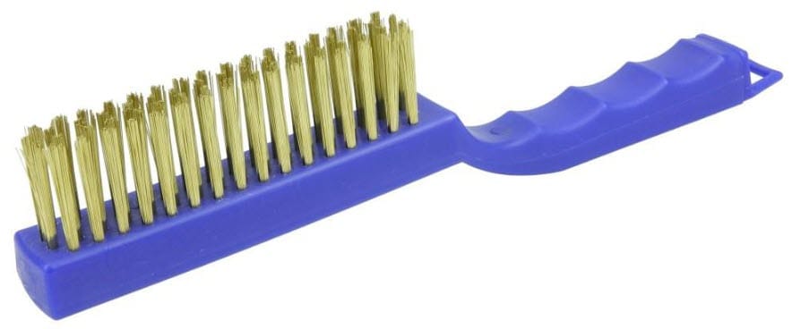 Weiler Hand Tools Weiler Scratch Brush - Shoe Handle Brass 73218