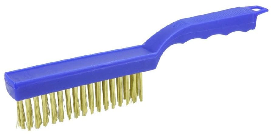 Weiler Hand Tools Weiler Scratch Brush - Shoe Handle Brass 73218