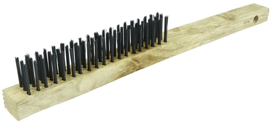 Weiler Hand Tools Weiler Vortec Pro Scratch Brush - Curved Handle Carbon Steel 25150