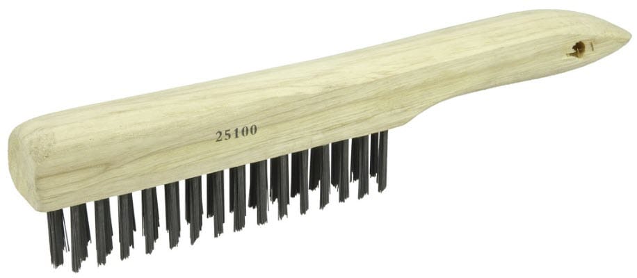 Weiler Vortec Pro Scratch Brush - Shoe Handle Carbon Steel 25100