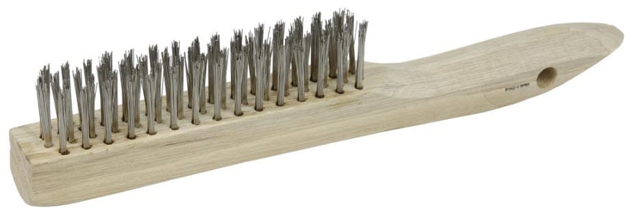 Weiler Hand Tools Weiler Vortec Pro Scratch Brush - Shoe Handle Stainless Steel 25104