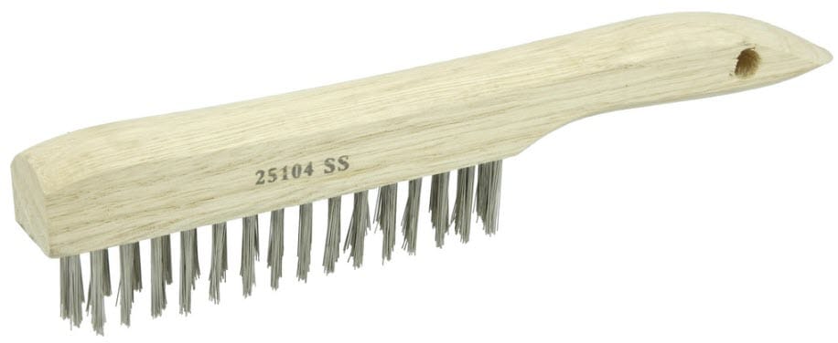 Weiler Vortec Pro Scratch Brush - Shoe Handle Stainless Steel 25104