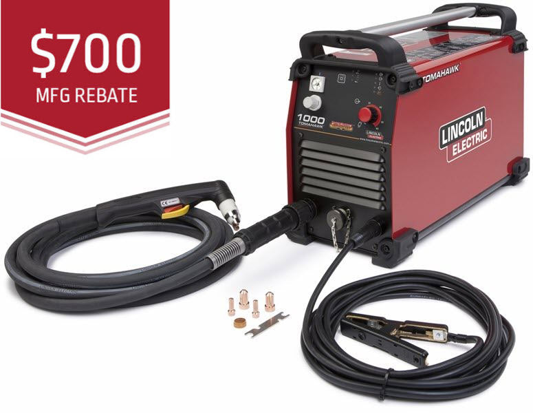 Lincoln Tomahawk 1000 Plasma Cutter w/25 ft. Torch K2808-1