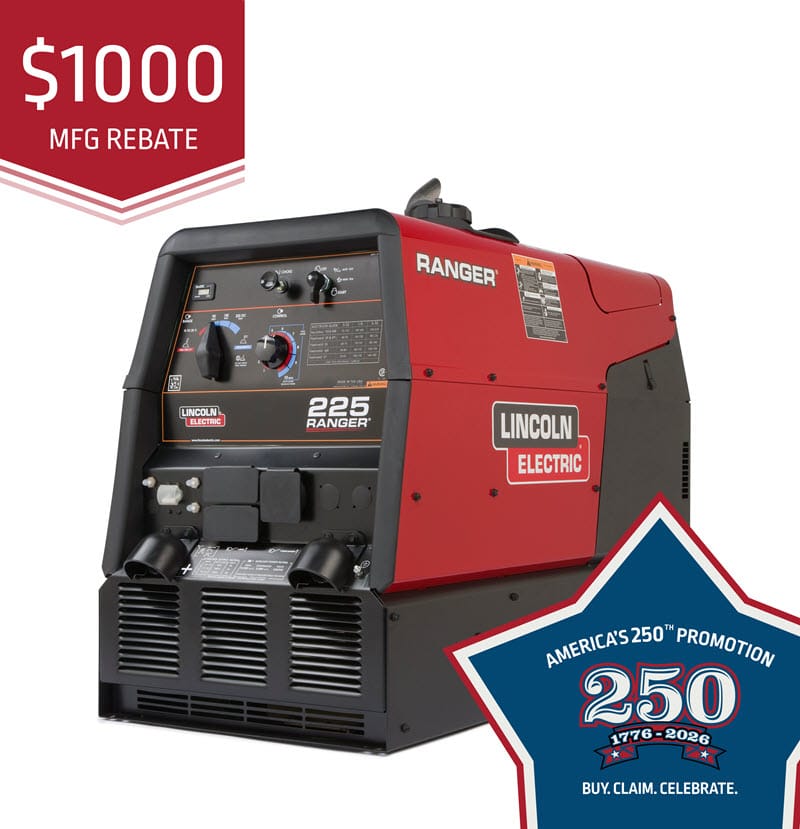Lincoln Ranger 225 Engine Driven Welder (Kohler) K2857-1