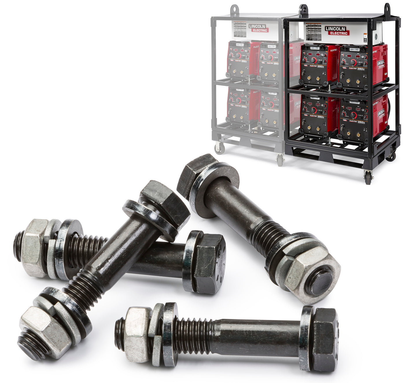 Lincoln Flextec 350X 4-Pack to 8-Pack Rack Conversion Kit K3410-1