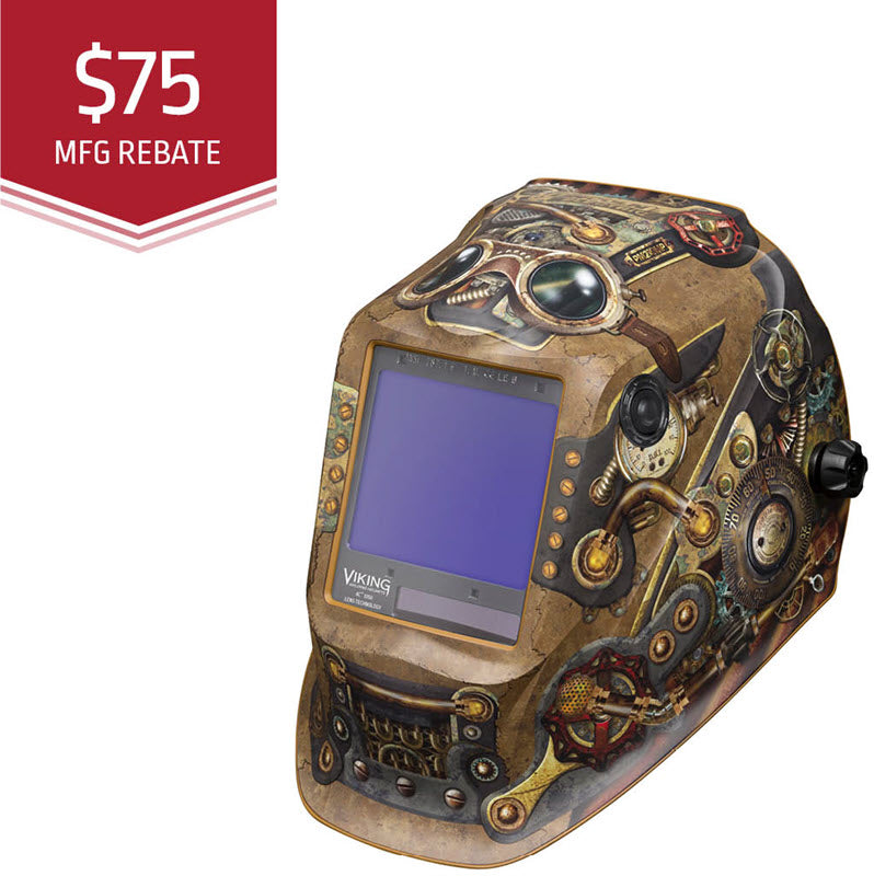 Lincoln Viking 3350 Welding Helmet - Steampunk K3428-4