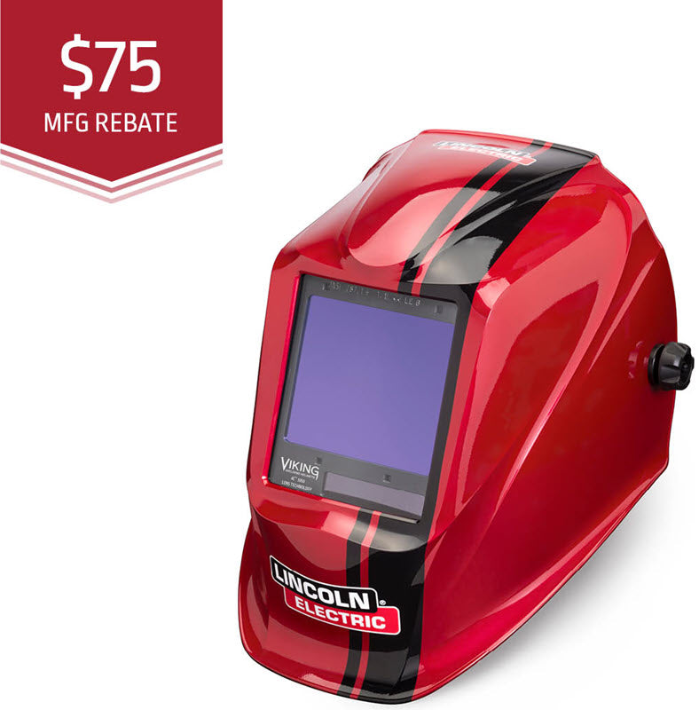 Lincoln Viking 3350 Welding Helmet - Code Red K4034-4