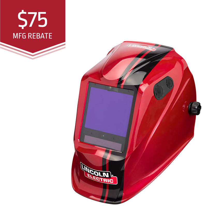 Lincoln Viking 3350 ADV Welding Helmet - Code Red K4034-5