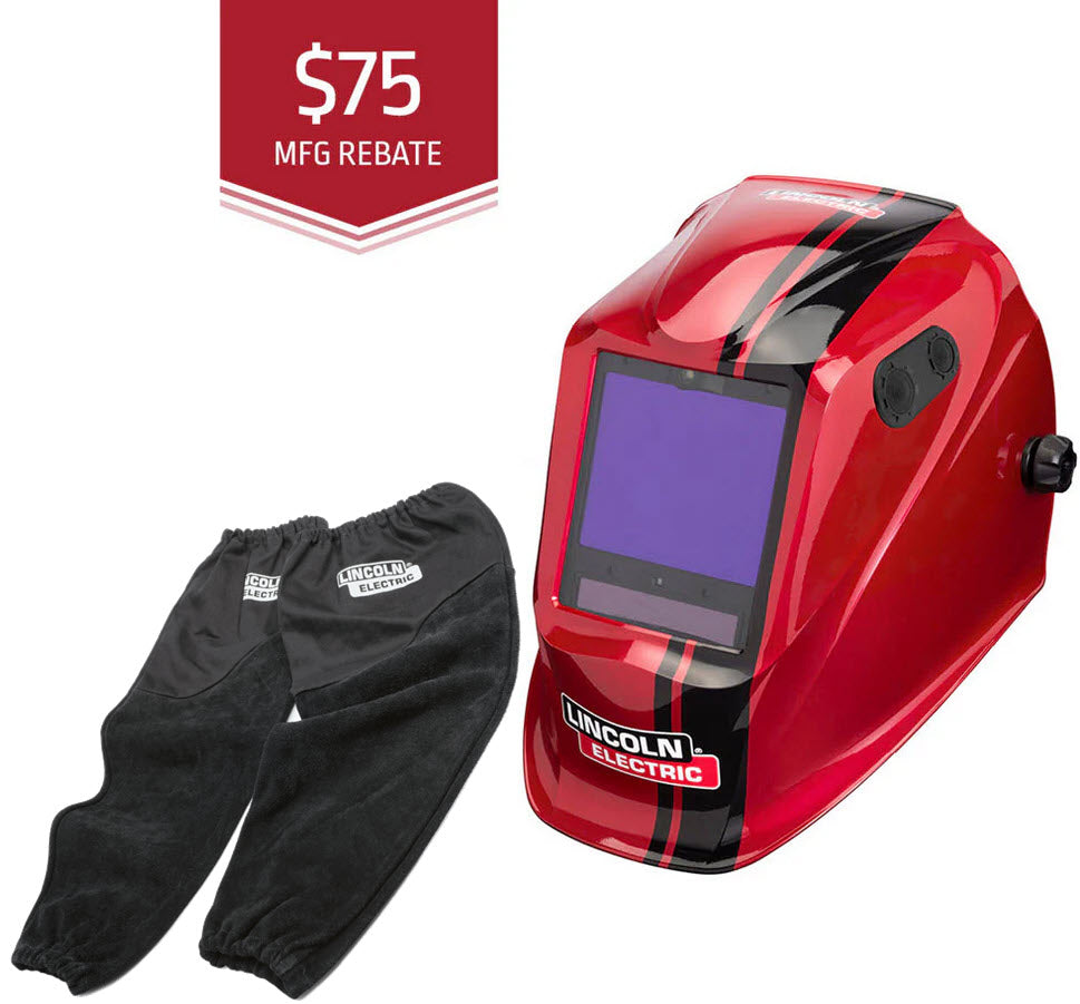 Lincoln Viking 3350 ADV Welding Helmet - Code Red K4034-5