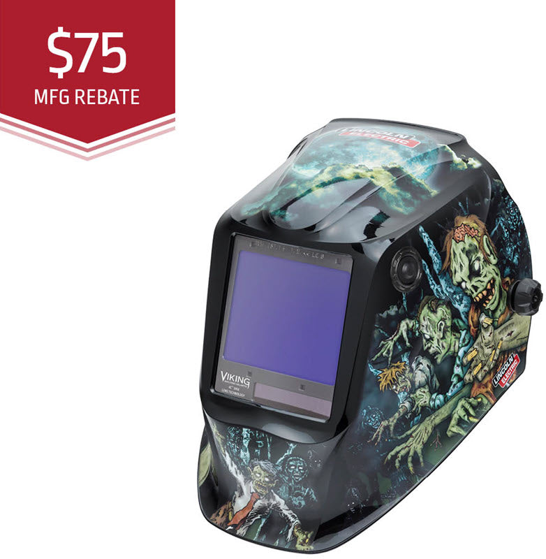 Lincoln Viking 3350 Welding Helmet - Zombie K4158-4