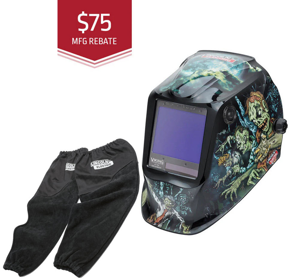 Lincoln Viking 3350 Welding Helmet - Zombie K4158-4