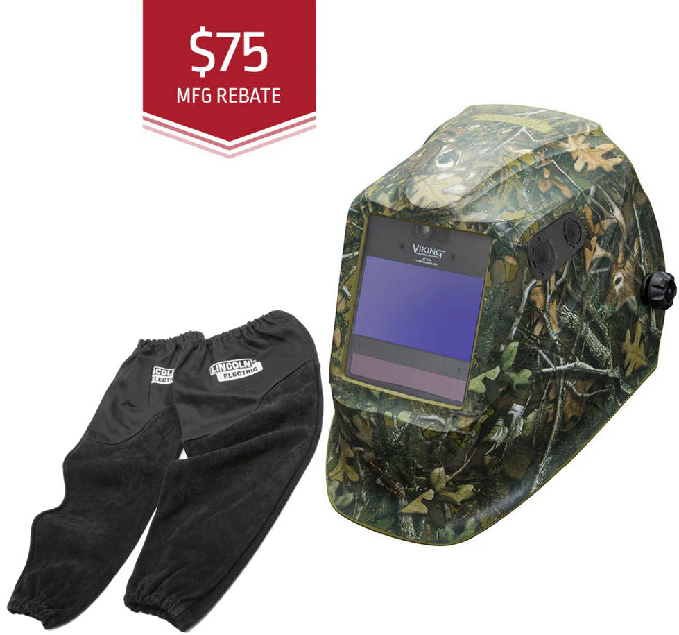 Lincoln Viking 2450 ADV Welding Helmet - White Tail Camo K4411-5