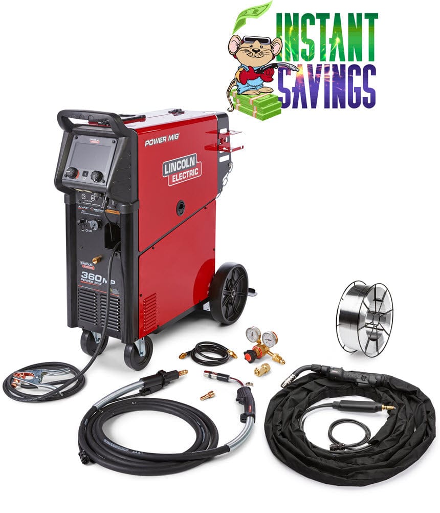 Lincoln Welders Lincoln POWER MIG 360MP Aluminum Rear Trigger One-Pak K4663-1