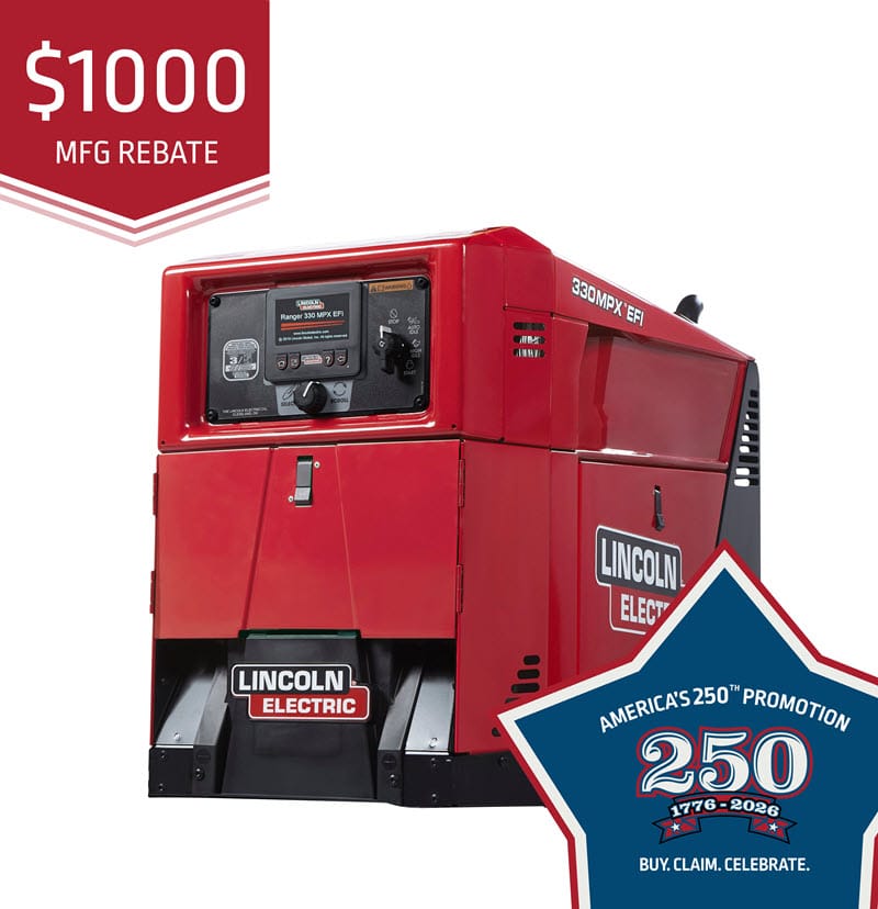 Lincoln Ranger 330MPX EFI Engine Driven Welder (Kohler) K4779-1