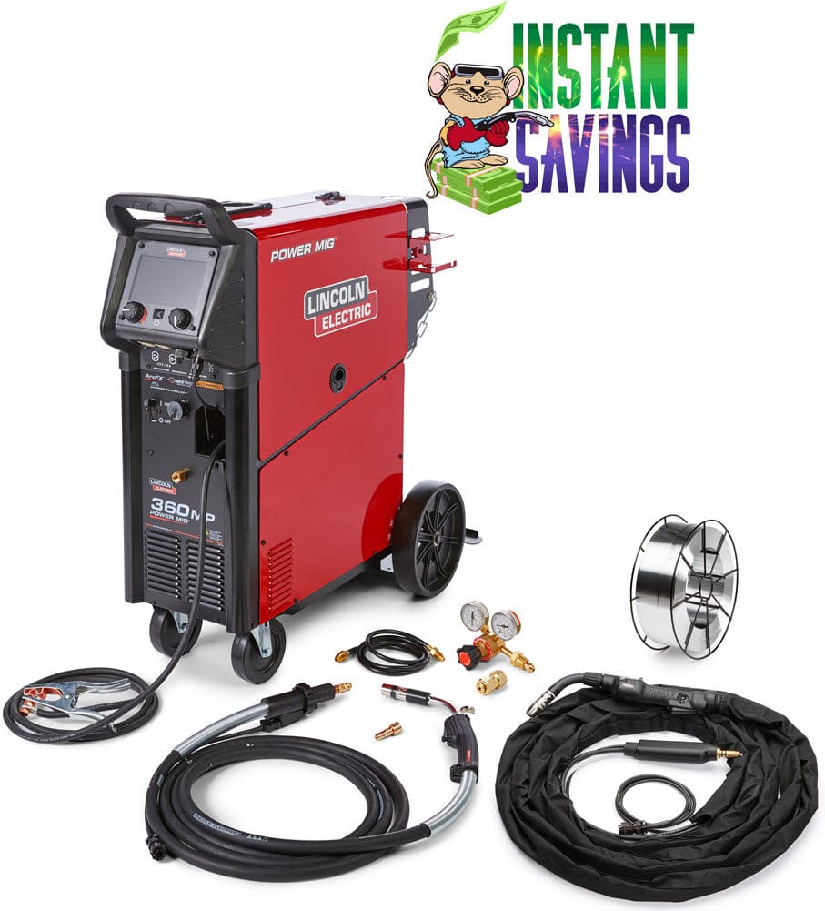 Lincoln Welders Lincoln POWER MIG 360MP Aluminum Front Trigger One-Pak K4785-1