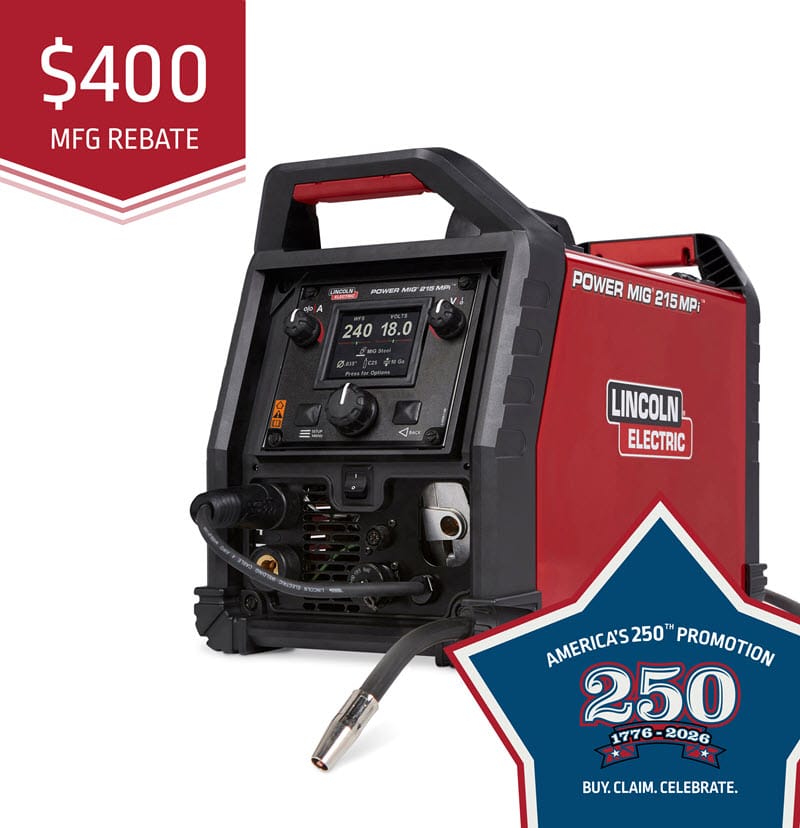 Lincoln Power MIG 215 MPi Multi-Process Welder K4876-1