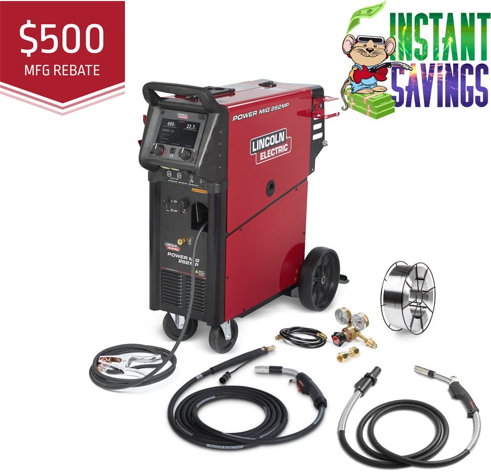 Lincoln Welders Lincoln POWER MIG 262MP Aluminum (Push) One-Pak K5637-1