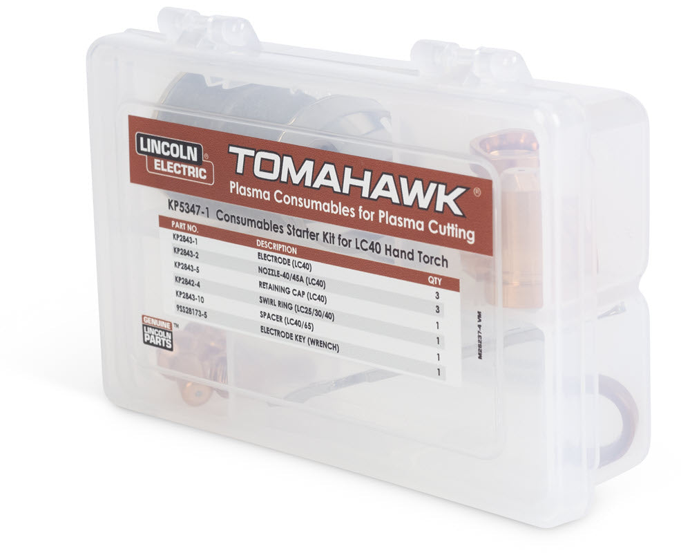 Lincoln Tomahawk Plasma Consumable Kit - LC40 Torch KP5347-1