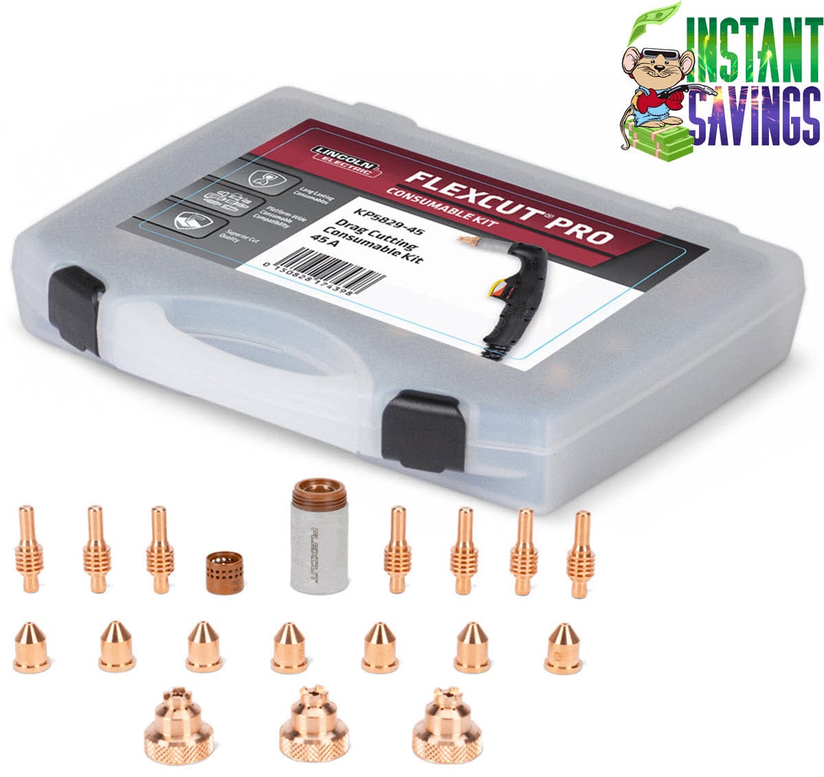 Lincoln FlexCut PRO Drag Cutting Kit - 45 Amp KP5829-45