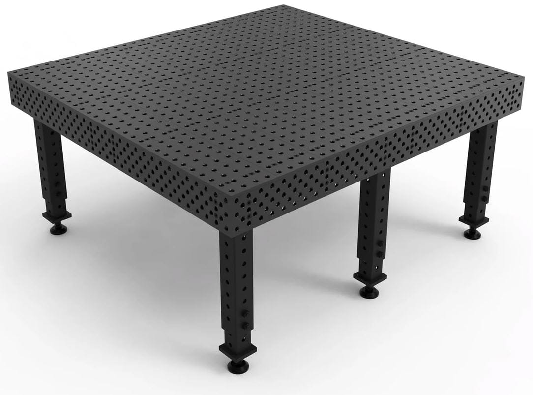 BUILDPRO Alpha 5/8 Adjustable Leg Welding Table 5' x 5' TA5-6460Q-B1