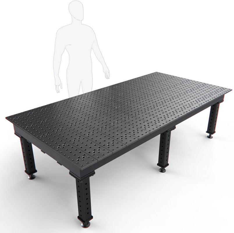BuildPro Machine Accessories Heavy Duty 24-1/4" BUILDPRO MAX Fixed-Leg Welding Table 5' x 3' (Standard) TMA56036F